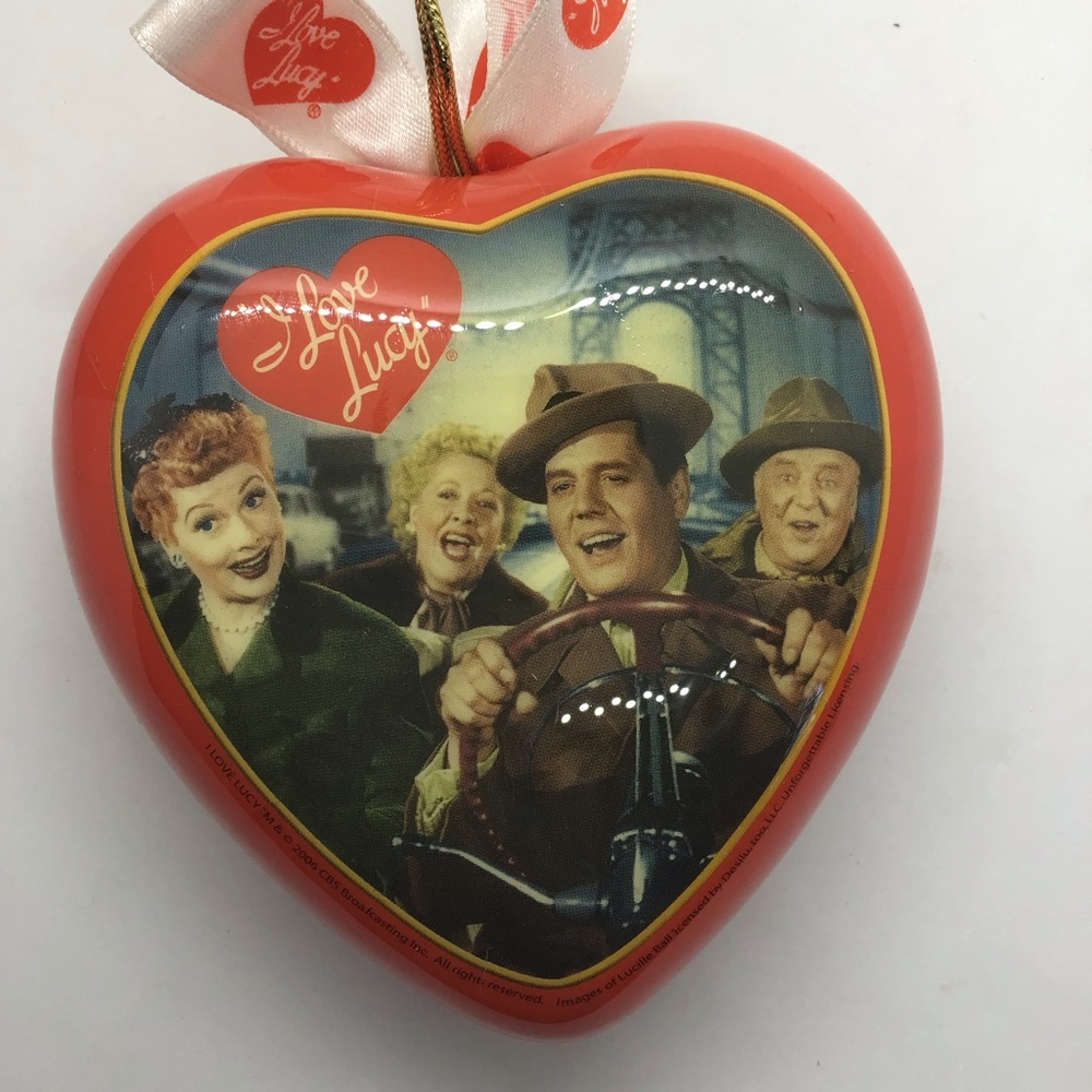 I love Lucy Heart Ornament 2006 CBS California Here We Come Desi Fred Ethel NIB